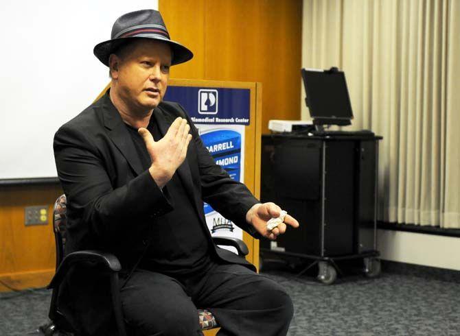 Darrell Hammond gave a lecture "Tales of Stand-up, Saturday Night Live, and other mind-altering Mayhem" in celebration of the Mental Health Association's 60th anniversary Tuesday, Nov. 4 at the Pennington Biomedical Research Center in Baton Rouge.