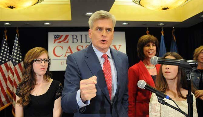 Bill Cassidy runs off with Mary Landrieu for congress in the poll results Tuesday, November 4, 2014 and hopes for a victory December 6, 2014.