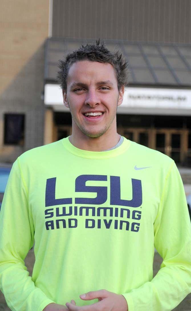 LSU swimmer, Frank Greeff, a South African native, is finishing his senior year at LSU.