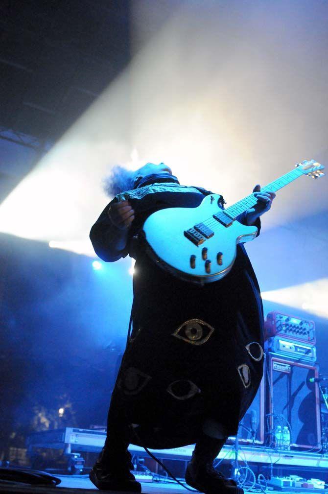 Buzz Osborne performs in Melvins on Carnival stage at VooDoo Music Festival Friday, October 31, 2014 in New Orleans.