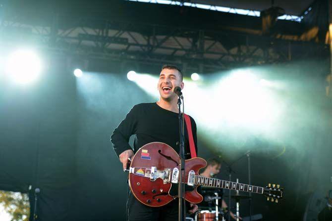 Jack Antonoff of Bleachers performs at VooDoo Music Festival Friday, October 31, 2014 in New Orleans.