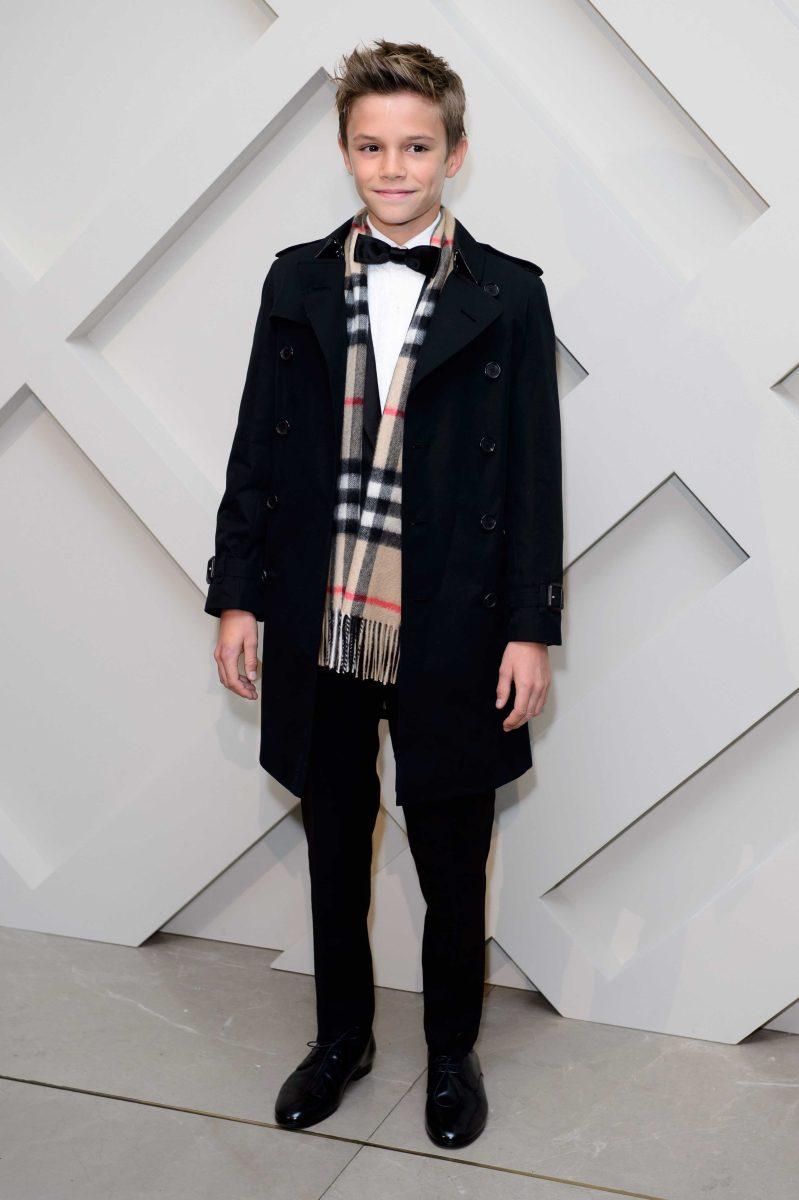 British personality Romeo Beckham arrives for the Burberry Festive Campaign Launch at a central London venue, Monday, Nov. 3, 2014. (Photo by Jonathan Short/Invision/AP)