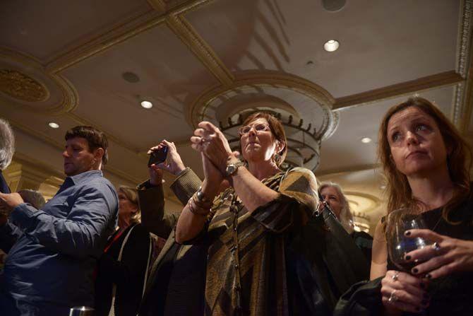 A crowd of supporters gather to hear Sen. Mary Landrieu, D-La., speak Saturday, December 6, 2014 in the Waldorf Astoria Ballroom of The Roosevelt New Orleans.