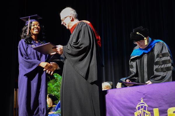 Louisiana State University fall 2014 commencement ceremony on December 19, 2014.