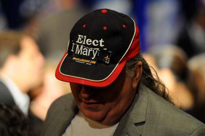 A supporter leaves after Sen. Mary Landrieu's concession speech Saturday, December 6, 2014 in the Waldorf Astoria Ballroom of The Roosevelt New Orleans.