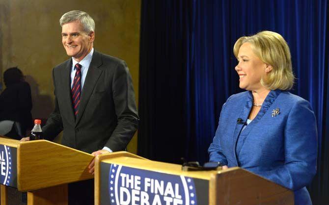 Representative Bill Cassidy and Senator Mary Landrieu face off in the final debate Monday, Dec. 1, 2014 before the upcoming U.S. runoff election.