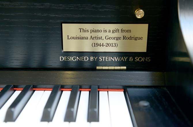 A collection of Steinway Pianos was donated by George Rodrigue to LSU School of Music Monday, Dec. 01, 2014.