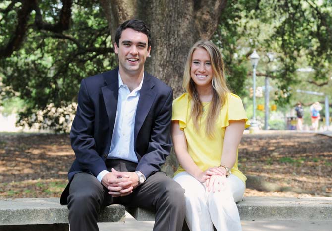 Student Government President Clay Tufts and Vice President Taylor Lambert look forward to pursuing their initiatives for the upcoming school year.