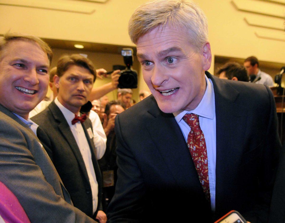 US senator elect Bill Cassidy celebrates win against Mary Landrieu at the Crowne Plaza Hotel Saturday December 6, 2014.