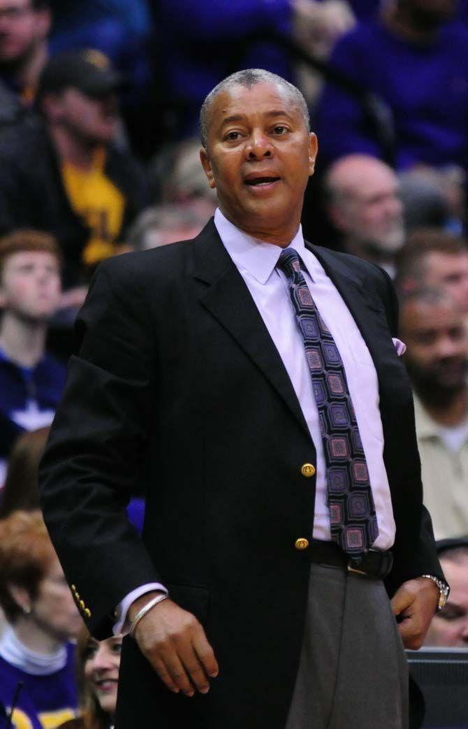 LSU basketball head coach Johnny Jones watches the game on Saturday, Jan. 10, 2015, during the Tigers' 87-84 win against Georgia in the Pete Maravich Assembly Center.