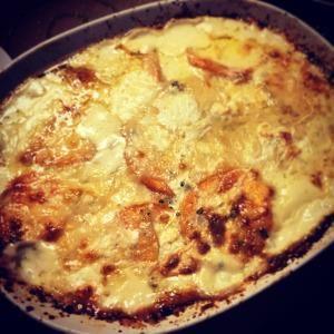 CHEW: Two Potato Al Gratin