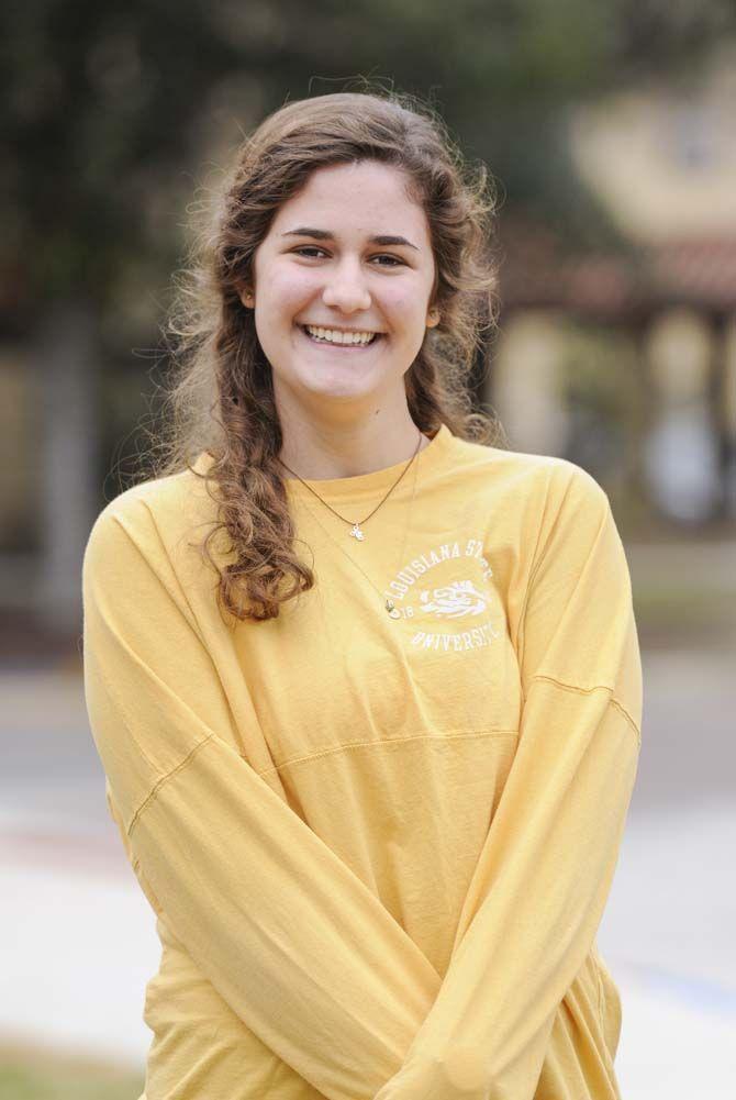 Biochemistry freshman Florencia Scaglia is a fellow volunteer as an ESL tutor in East Baton Rouge Parish public schools.