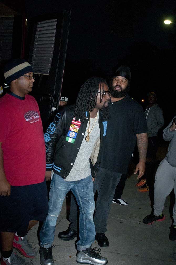 D.C. rapper Wale makes a surprise appearance at LSU Monday, Feb. 9, 2015, outside of the Student Union.