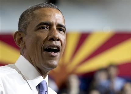 President Barack Obama speaks at Central High School, Thursday, Jan. 8, 2015, in Phoenix, about the recovering housing sector. (AP Photo/Carolyn Kaster)