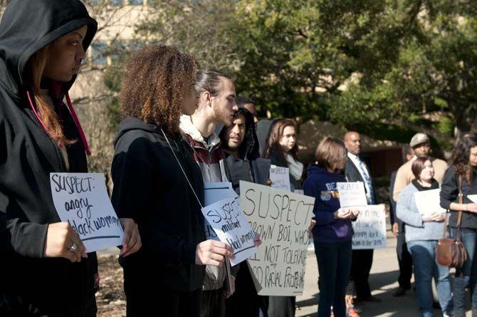 Students protest LSUPD alert's vague description