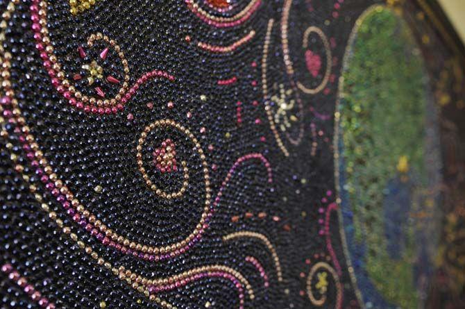 Mardi Gras bead art dazzles the community