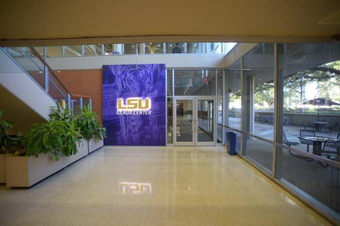 Entrence of the LSU geaux center on Tuesday, Feb. 10, 2015, inside the studen Union.