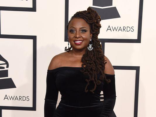 Ledisi arrives at the 57th Annual Grammy Awards