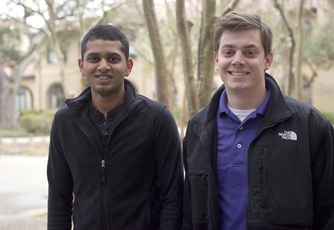 LSU political communications junior David Scotton and political sience junior Moe Ahsan are running for student fovernment president and vice president under More LSU.