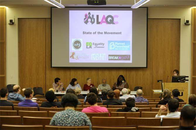 A group of panelists speak Saturday, Mar. 14, 2015, during the the 5th annual Louisiana Queer Conference held at the LSU Business Education Complex.