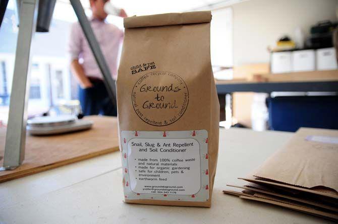 Couple uses recycled coffee grounds make for sustainable soil conditioner