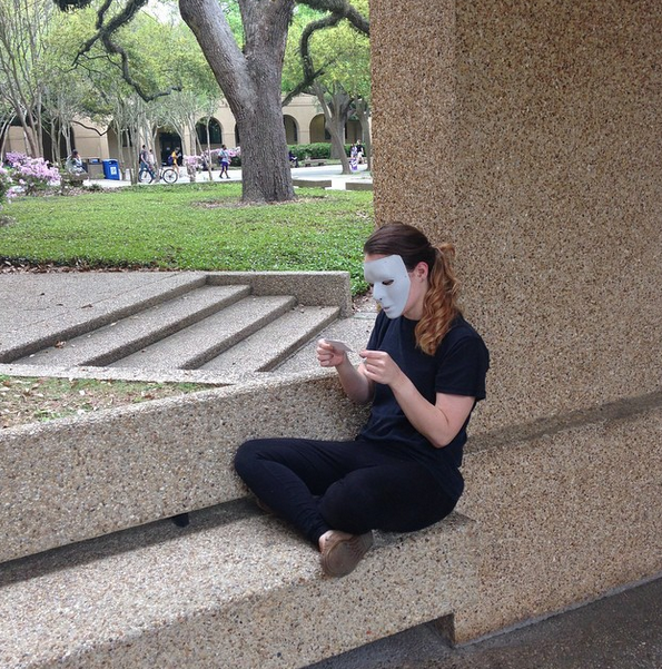 Mimes seen performing in LSU Quad