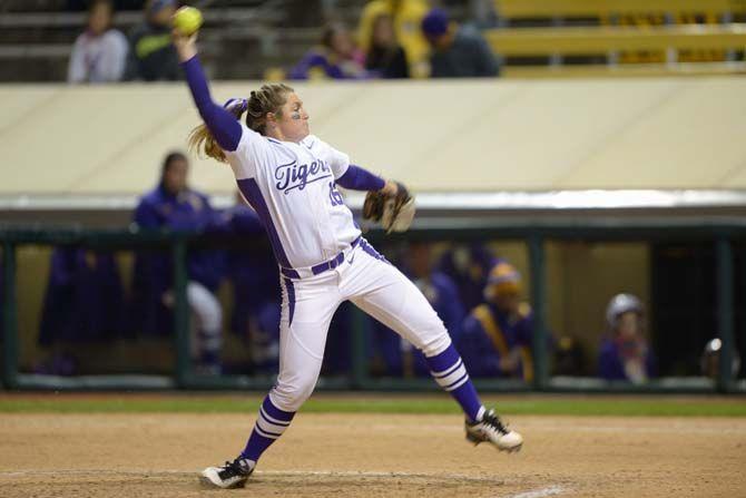 LSU softball team boasts diverse but strong pitching staff