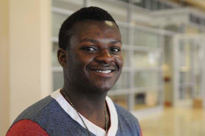 Marketting freshman Joshua Jones applies for the open registration on February 2, 2015, held in the union by Central Casting Louisiana.