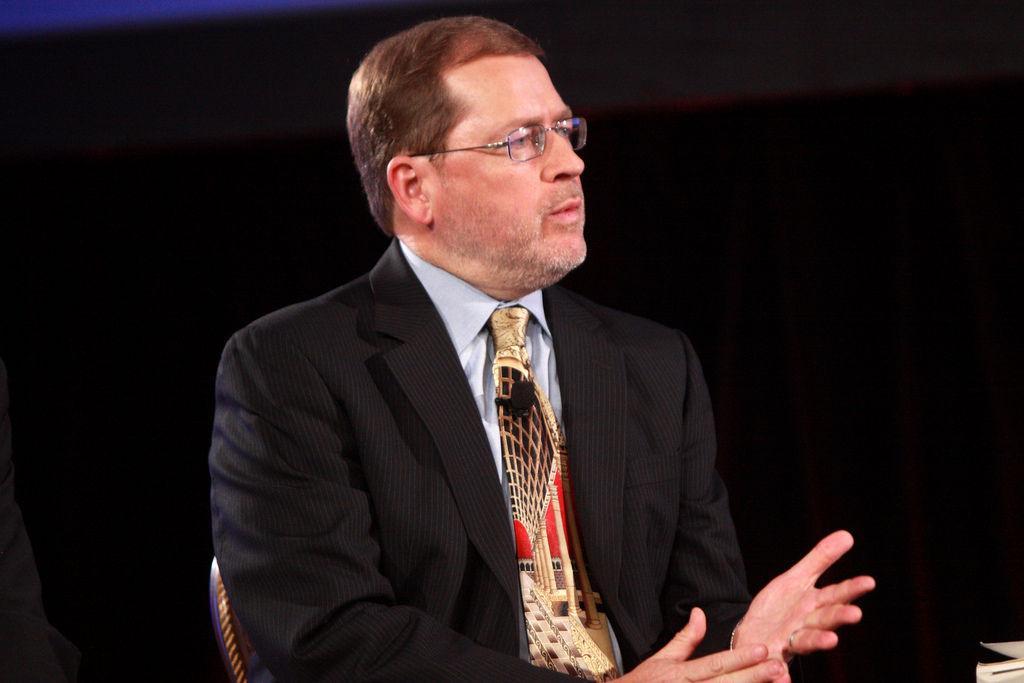 Grover Norquist speaking at the 2013 FreedomFest in Las Vegas, Nevada.&#160;Courtesy of&#160;Gage Skidmore.
