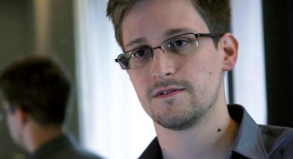 Snowden talked via video link from Russia to a crowd in Auckland&#8217;s Town Hall. | AP Photo