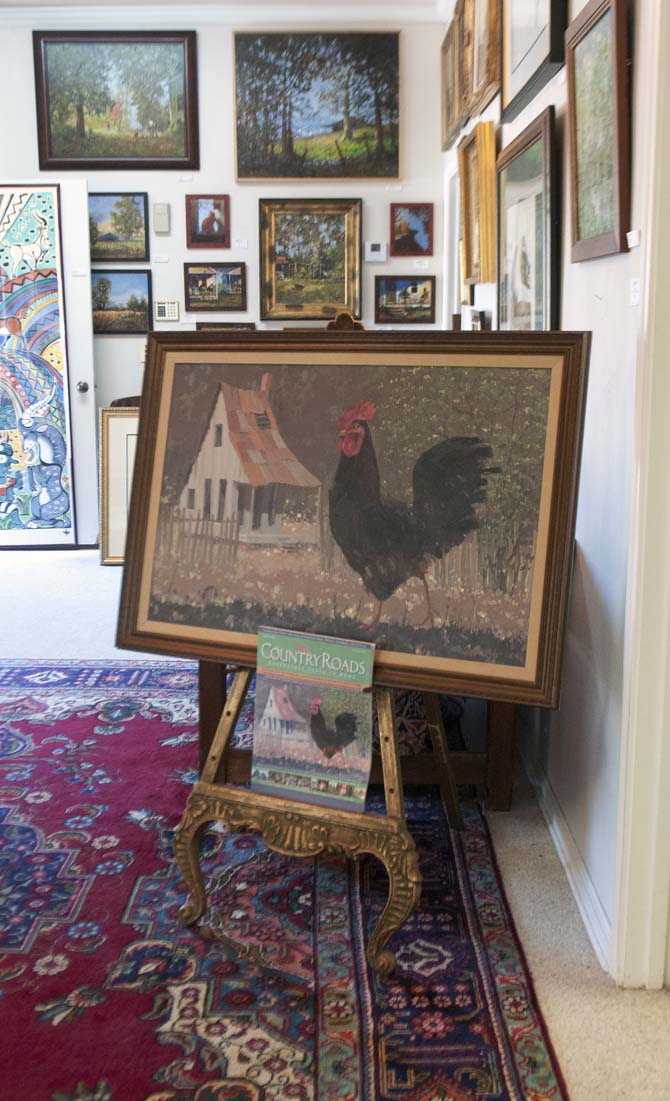 Don Wright's Proud Rooster and Old Moody Shack is on display as Gilley's Gallery collection on Monday, April 21, 2015 located on Florida Boulevard.