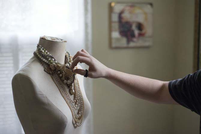 Alumna makes costume jewelry from re-purposed, vintage items