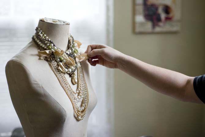 Alumna makes costume jewelry from re-purposed, vintage items