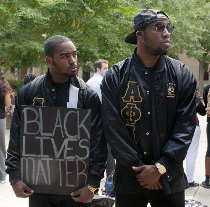 LSU students stand in solidarity with protesters in Baltimore