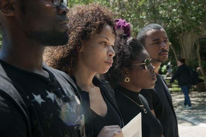 LSU students stand in solidarity with protesters in Baltimore