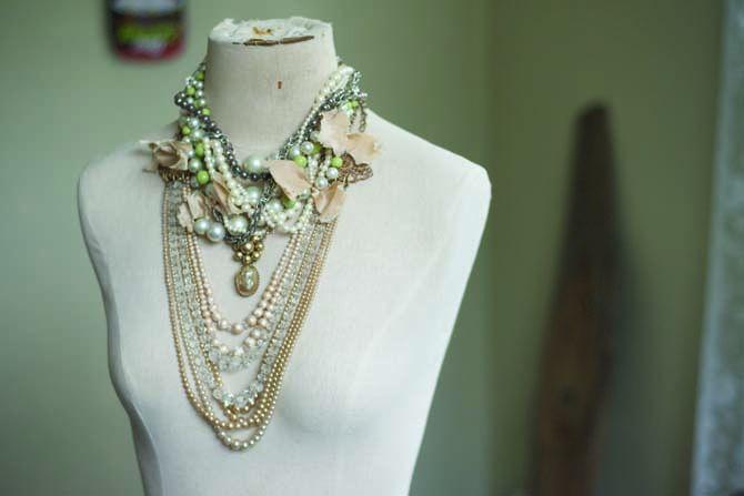 Alumna makes costume jewelry from re-purposed, vintage items