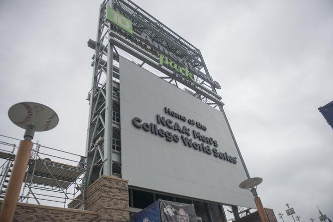 Entrence of the The TD Ameritrade Park in Omaha.