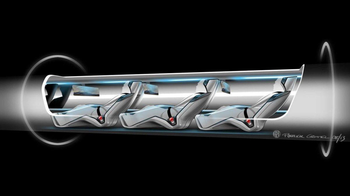 This conceptual design rendering provided by SpaceX shows a Hyperloop passenger transport capsule within a tube, the core of a high-speed system that billionaire Elon Musk suggested two years ago, that would zoom passenger capsules through elevated tubes at the speed of sound. The 400-mile trip between Los Angeles and San Francisco would take a half-hour. Musk&#8217;s company, SpaceX, announced Monday, June 15, 2015 that it plans to build a one-mile test track next to its headquarters in Hawthorne, Calif. The company will hold a competition there next year with teams testing designs for Hyperloop passenger pods. (SpaceX via AP)