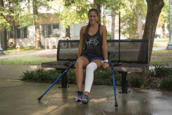 Beach volleyball athlete begins road to recovery after injury