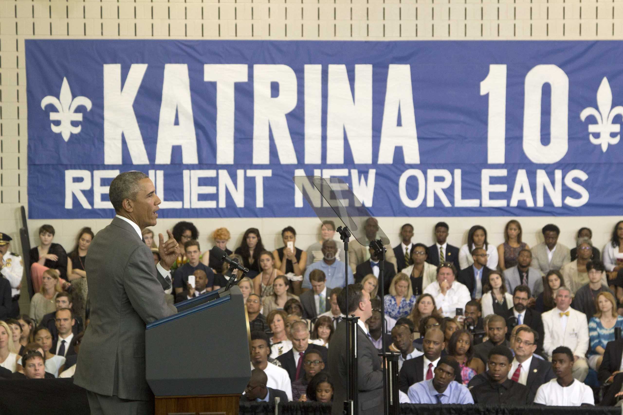 President Obama visits New Orleans for Katrina&#8217;s 10th anniversary