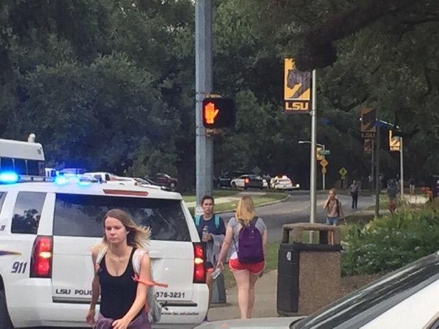 Traffic being diverted on the LSU campus