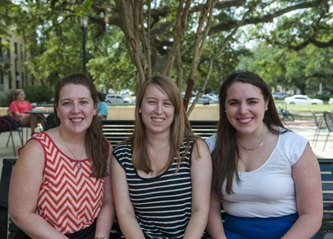 University biological engineering senior Alicia Pierse (left), mechanical engineering senior Gabby Triche (middle), and biological engineering senior Amy Braud (right) lead a new organization on campus, Smart Girls Group, created to unite, empower and inspire ambitious females.