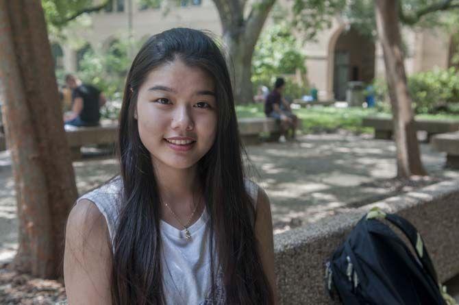 University accounting sophomore, Ji Han, teaches classes on the weekend for recently adopted, native Korean children, in order to help them adjust to their new homes.