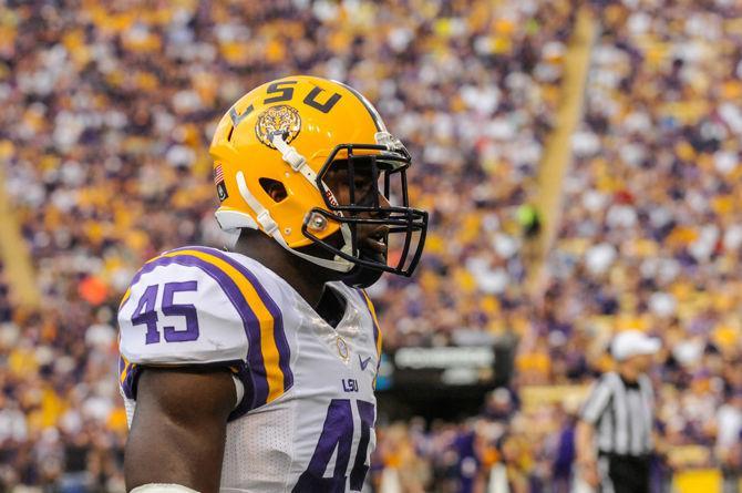 Deion Jones. Saturday, September 6, 2014 after the Tigers' 56-0 blow out against Sam Houston State in Tiger Stadium.