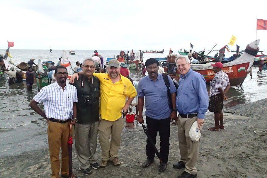 Kenneth Rose, associate dean of research for the LSU School of the Coast and Environment, and Sam Bentley, director of the LSU Coastal Studies Institute, connected with researchers and students earlier this month at the Cochin University of Science and Technology in Kerala, India.&#160;