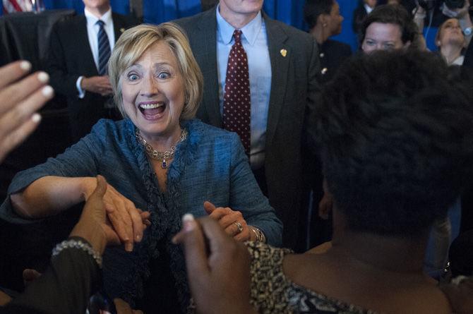 Hillary Clinton rallies support in Baton Rouge Monday