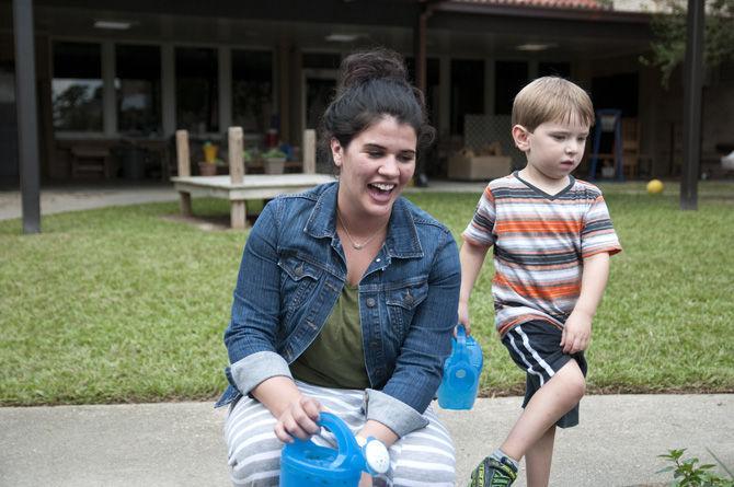 LSU nursery management class helps preschoolers grow plants