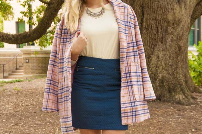 Dillard's Juniors Department Manager and fashion blogger Elizabeth "Lala" Vied shows off her style and outfits that she has put together on Sunday Oct. 05, 2015, on LSU's campus.