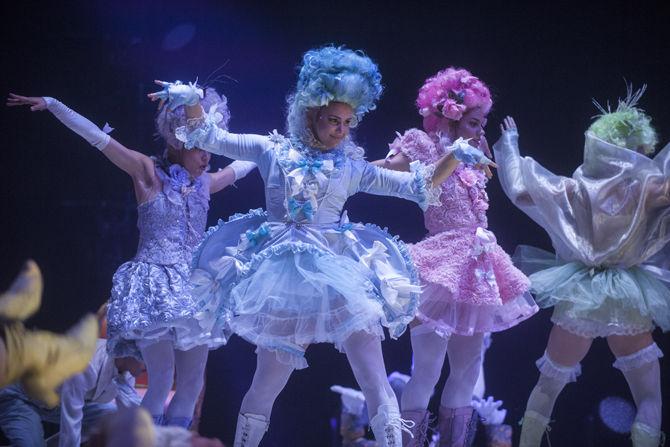 Performers take the stage during the live tour of So You Think You Can Dance Season 12 on Monday, Oct. 19, 2015 at the Saenger Theatre in New Orleans.