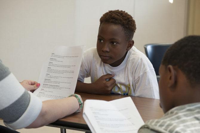 5th grade boys attend the Youth Empowerment Program on Oct. 7, 2015, to learn self concept and proper social behavior.